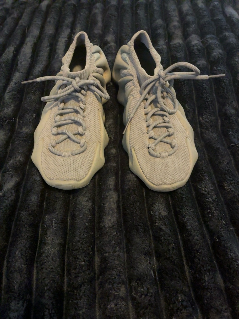 Adidas Yeezy 450 Light Gray Knit Sneakers